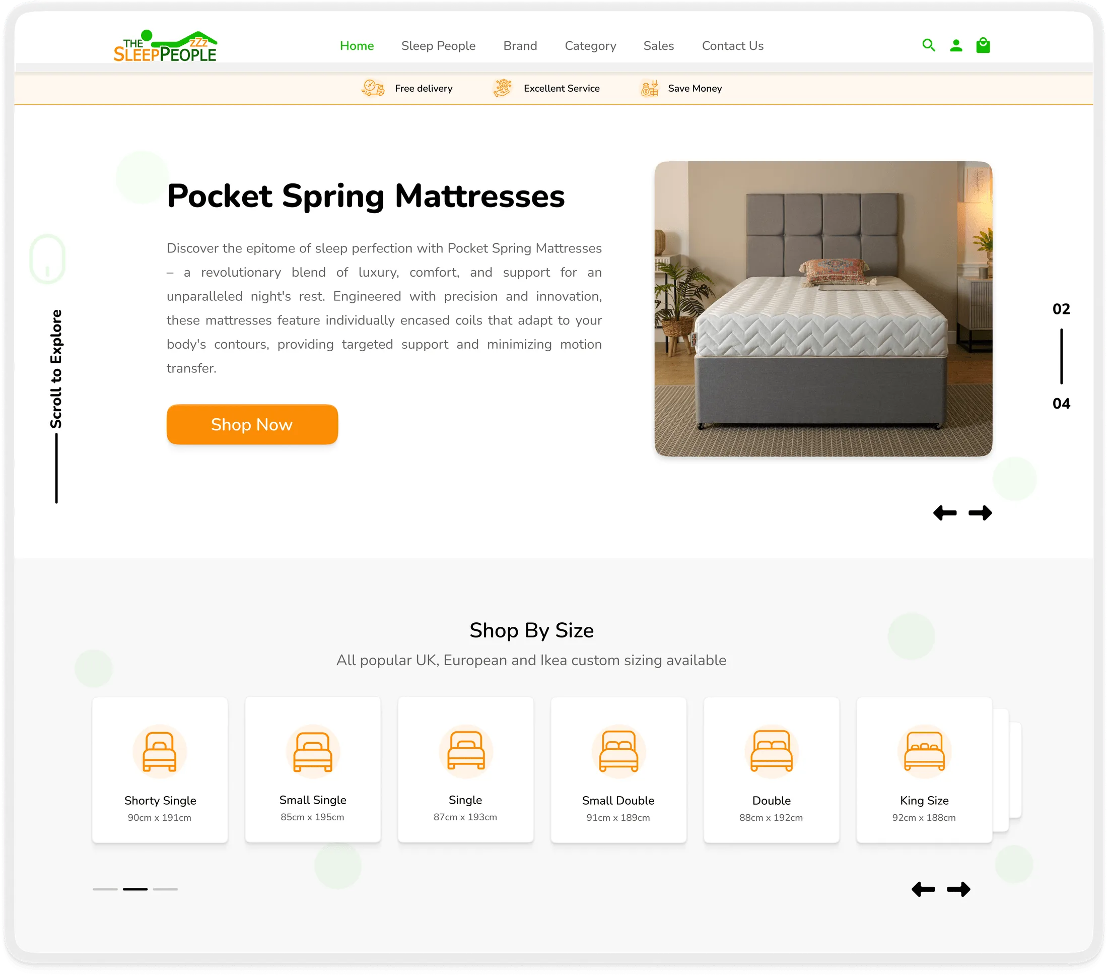 The Sleep People marketplace — Guided discovery flow