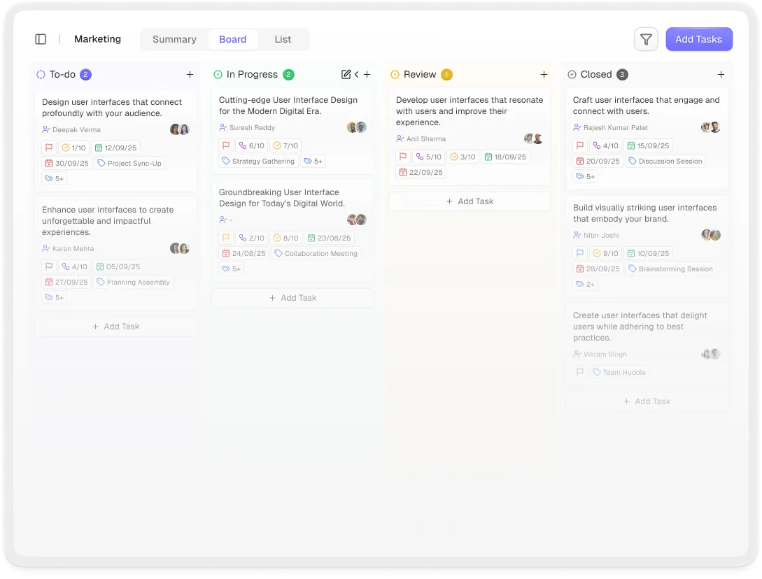Zippix financial operations dashboard — Progress tracking system